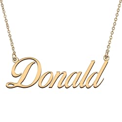 HUAN XUN Customized Custom Simple Any Name Necklace