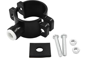 LifCratms Drain Saddle Valve, 3/8" Plastic Quick Connect Water Filters Valve Clamp Hose Pipe Adapter for Under Sink Reverse Osmosis System