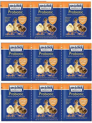 9-Count Sav-A-Chick Probiotic Supplements - (3 Packages with 3 Packets each)