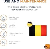 AZ FLAG Belgium Flag 3x5 Ft 100D Polyester with 2 Brass Grommets view 5