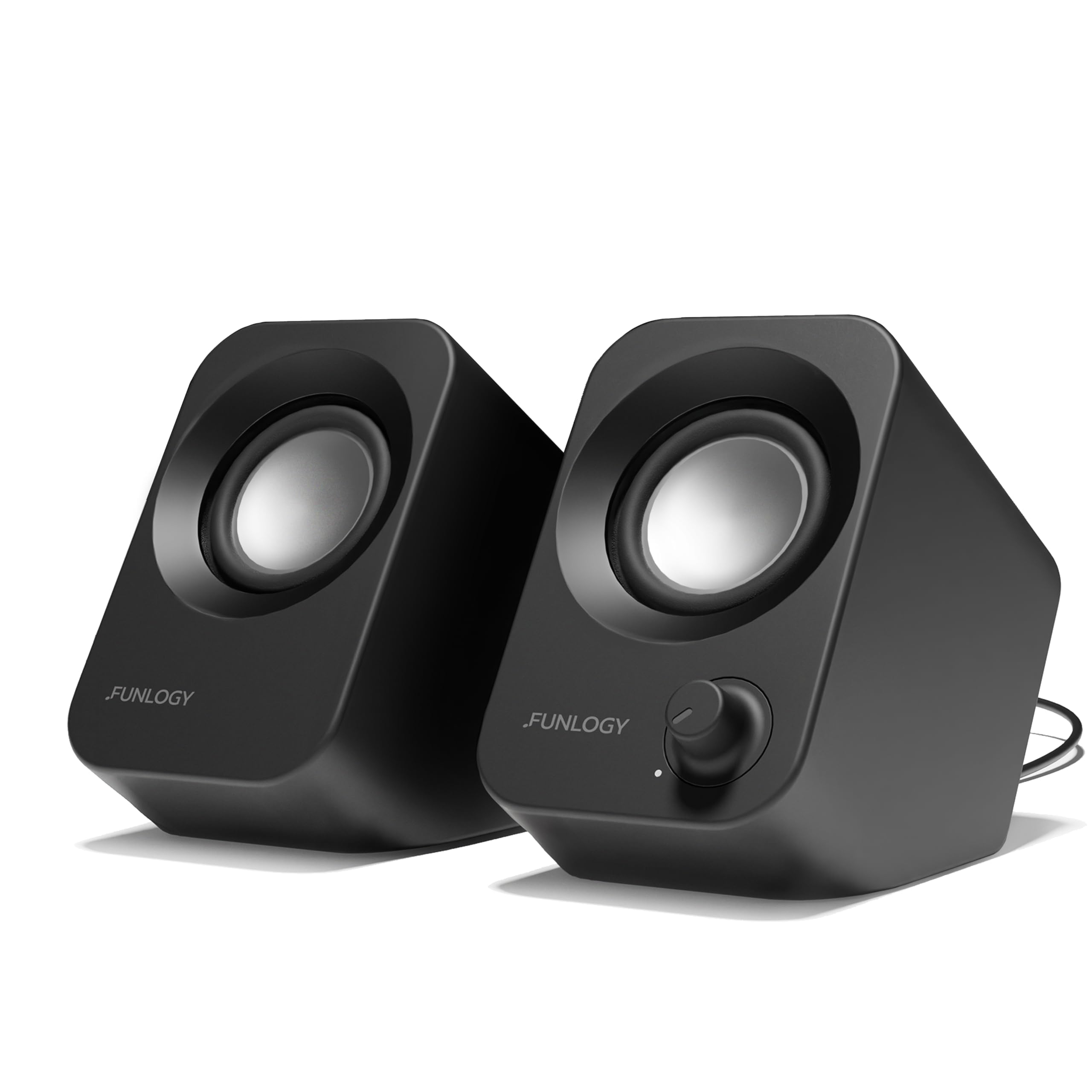 FUNLOGY Speaker（スピーカー/PCスピーカー）【VGP2024受賞 / 総合14W / ステレオスピーカー/USB給電/重低音/AUX / 3.5mmピン入力 / 日本ブランド 】 (ブラック)商品画像