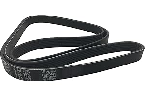 HJSIUTV 6PK1930 Drive Rubber Belt Serpentine 6 Rib Micro V Multi Wedge Replacement for Astro 1989 1988 1987 Monaco 1992 1991 1990 Premier Safari Azera 2013 2012 Black