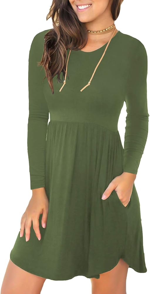 casual dresses with sleeves