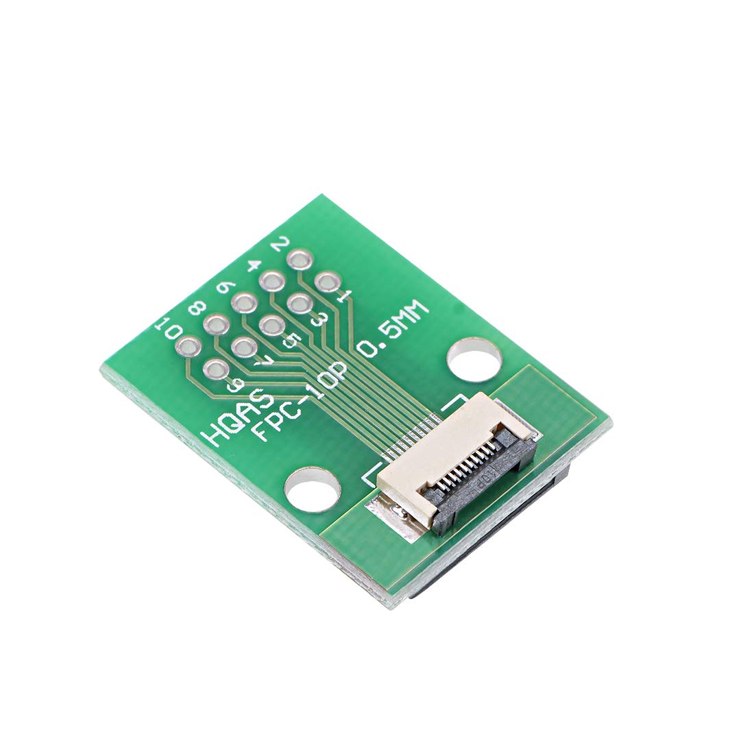 sourcing map FFC FPC 10 Pin 0.5mm 1mm Pitch to DIP 2.0mm PCB Converter Board Couple Extend Adapter