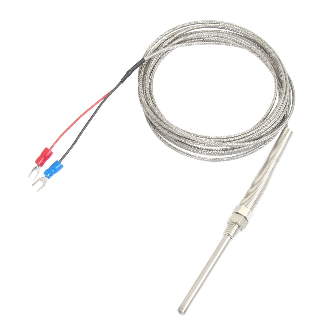 uxcell 10Ft Wire Temprature Sensor Earth Thermocouple Probe K Type 50mm x 5mm Thermocouple