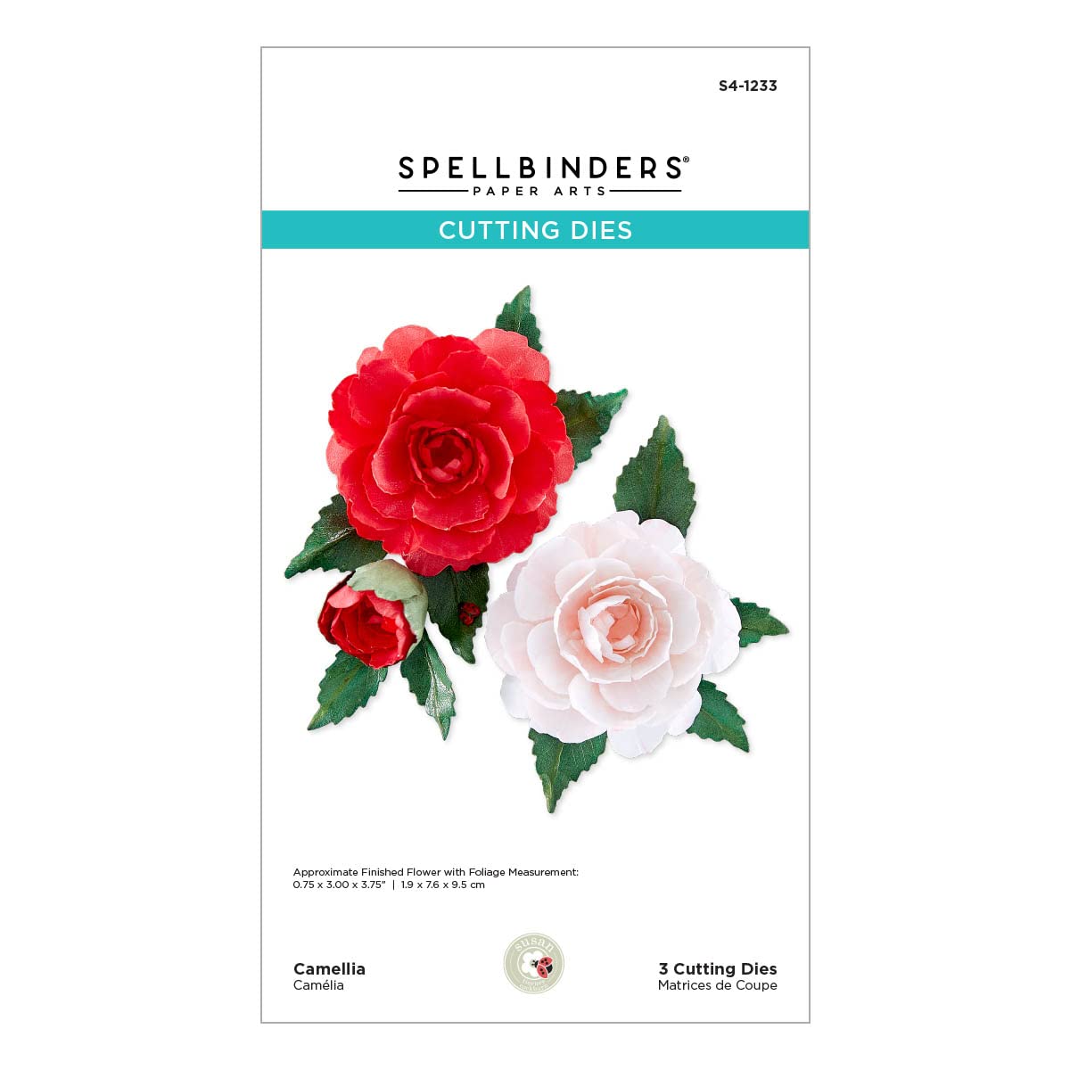Spellbinders Camellia, Metal, ONE