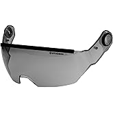 STUDSON SHK-1 Half Shield Antiempañamiento, antiarañazos, VLT: 58% - Certificado ANSI Z87.1, fácil fijación para casco (gris 
