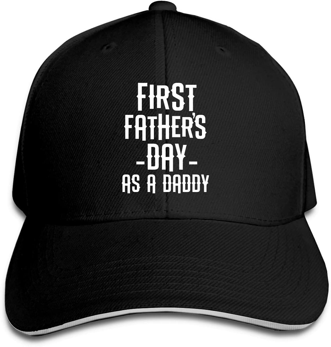 First Fathers Day As A Daddy Adjustable Baseball Cap Dad Hat Funny Print Sun Hats for Men Women