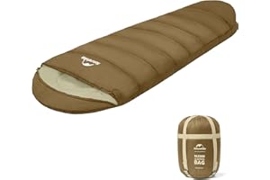 Naturehike Mummy Backpacking Sleeping Bag for Cold Weather, Winter Camping Sleeping Bag for Adults, Cotton Comfortable Sleepi