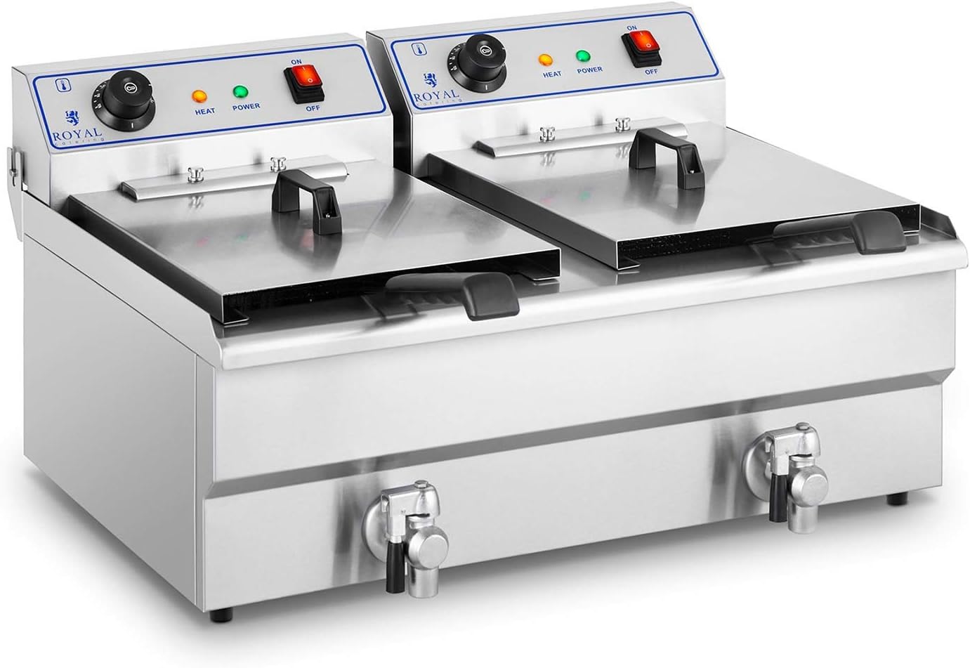 Friteuse Professionnelle électrique - 2x 10 litres - Gamme 650 - Baron Friteuse Professionnelle électrique - 2x 10 litres - Gamme 650 - Baron