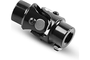 AUTOPTZXD Universal Steering Shaft U Joint Shaft 9/16" - 26 Spline to 3/4" DD Working Angle 35°Degree Length 83mm (3-1/4") Single U Joint