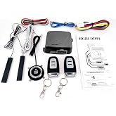 ERYUE Car Start System, 9Pcs Car SUV Switch Keyless Entry Engine Start Alarm System Push Button Remote Starter Stop Auto Anti-Theft System