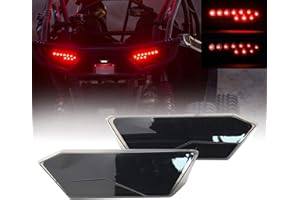 Atubeix LED Taillights Rear Brake Lamp Assembly for Polaris RZR 900 XP 1000 4 XP 1000 S 900 XP XP 4 XP 4 1000 Turbo 2014-2019 2pcs, polaris rzr 1000 xp accessories (Black)