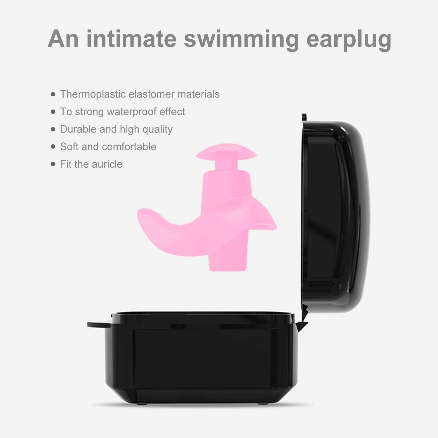 SYOSIN Swimming Ear Plugs for Kids, 3 Pairs Professional Waterproof Reusable Silicone Earplugs for Swimming Showering Surfing Snorkeling and Other Water Sports Kids Size: Health & Personal Care