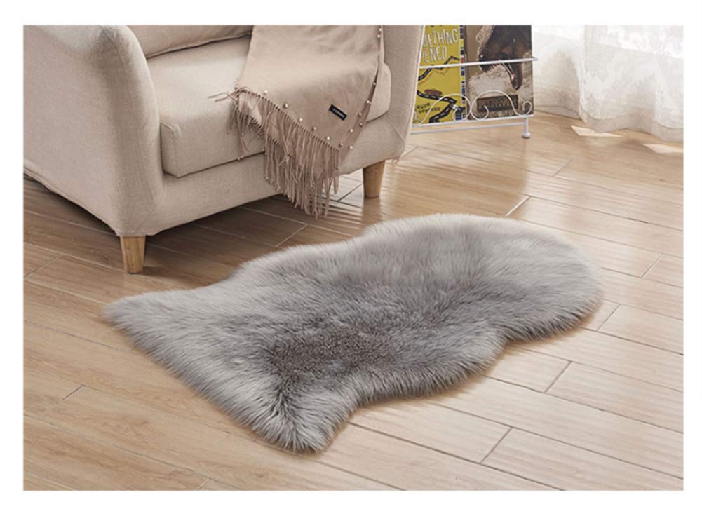 QIKEGooods Faux Fur Sofa Rug, Soft Fluffy Shaggy Carpet Mat for Living Room, Bedroom, Sofa, Chair