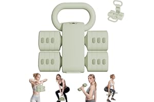 Flexella Adjustable Dumbbell Set of 2, 4 Levels Free Women Weights Dumbbells, Easy to Adjust Weights, Each 2.2lb 3.3lb 4.4lb 