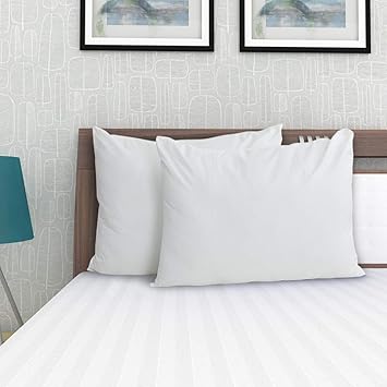 Home Centre Stave White Set Of 2 Solid Pillows 40 X 60 Cm