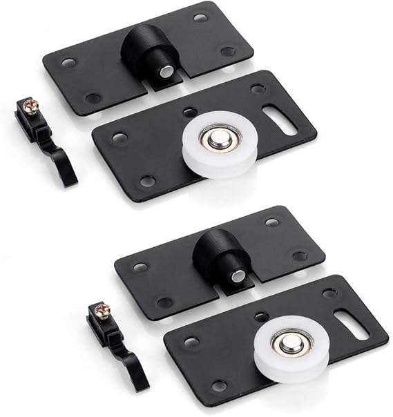 MilaAmaz 2 Paires Roulette de Porte Coulissante Placard la Porte