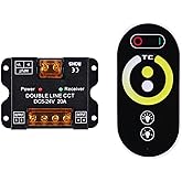 BENLUN LED CCT Strip Light Touch Controller, DC5V-24V 20A PWM Dimming Controller for 2 Wire CCT Only, Remote Dimmer Switch Controller