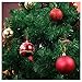 36 Collectable Ball Ornaments Set for Christmas Tree Decoration Red and Gold with 18 Designs (60 mm, 2.36