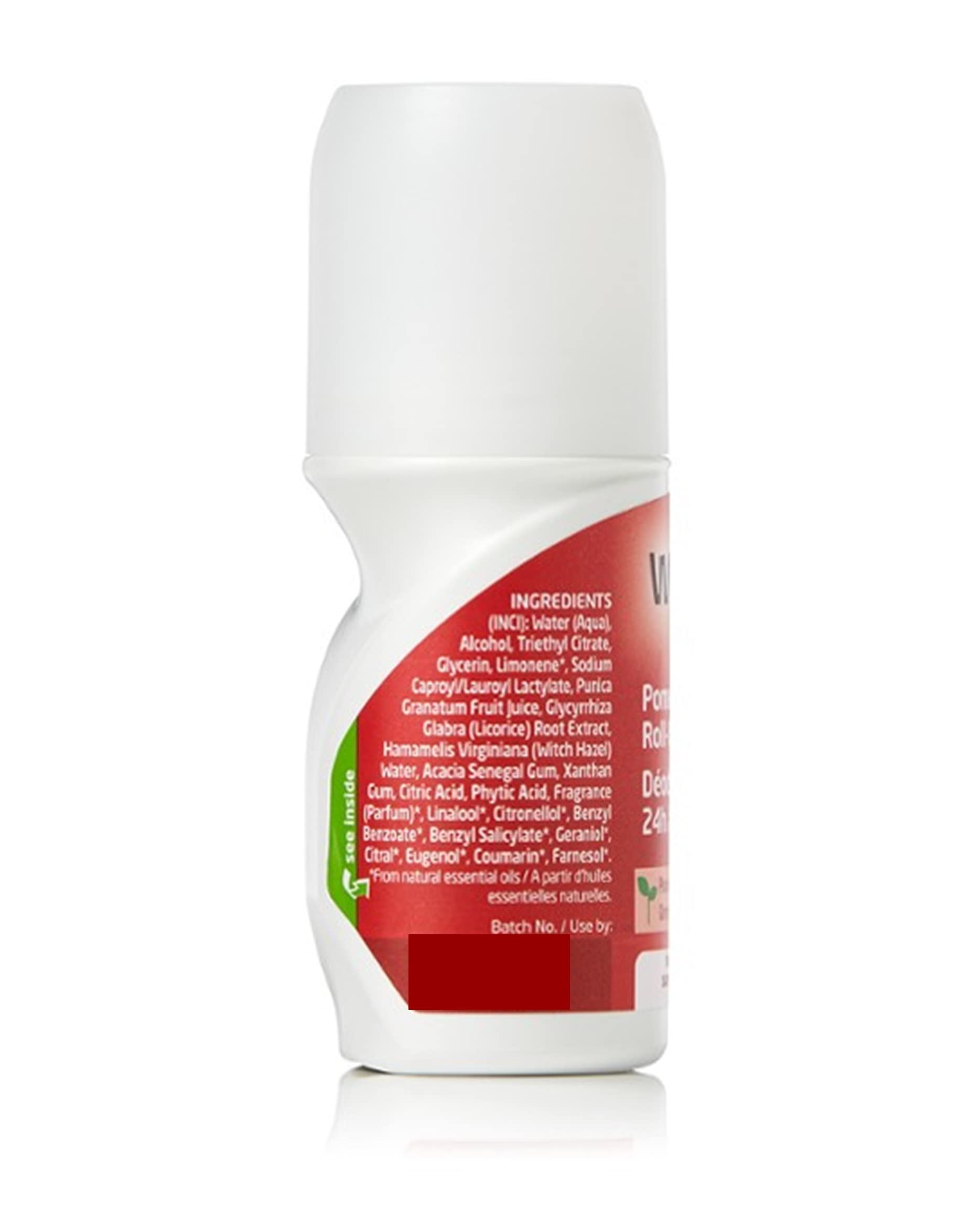 Weleda 24 Hour Roll-On Deodorant, Pomegranate, 1.7 Fluid Ounce