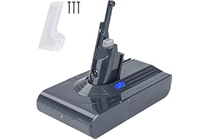 JEMERYY 21.6V 6000mAh V8 Battery Replacement Compatible with Dyson SV10 V8 Animal V8 Animal+ V8 Motorhead V8 Fluffy V8 Absolute V8 Carbon Fiber Series Cordless Vacuum Cleaner
