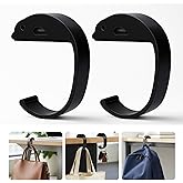 Gelobo 2 PCS Purse Hook for Table Heavy Duty, Bag Hanger for Table, Classroom, Office, Travel, Multi-Use Portable Bag Hook for Desk, Headphone, Key, Backpack, Office Table Accessories