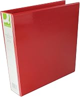 Q-Connect A4 40mm Presentation 4D Ring Binder Red with Front & Spine Pockets