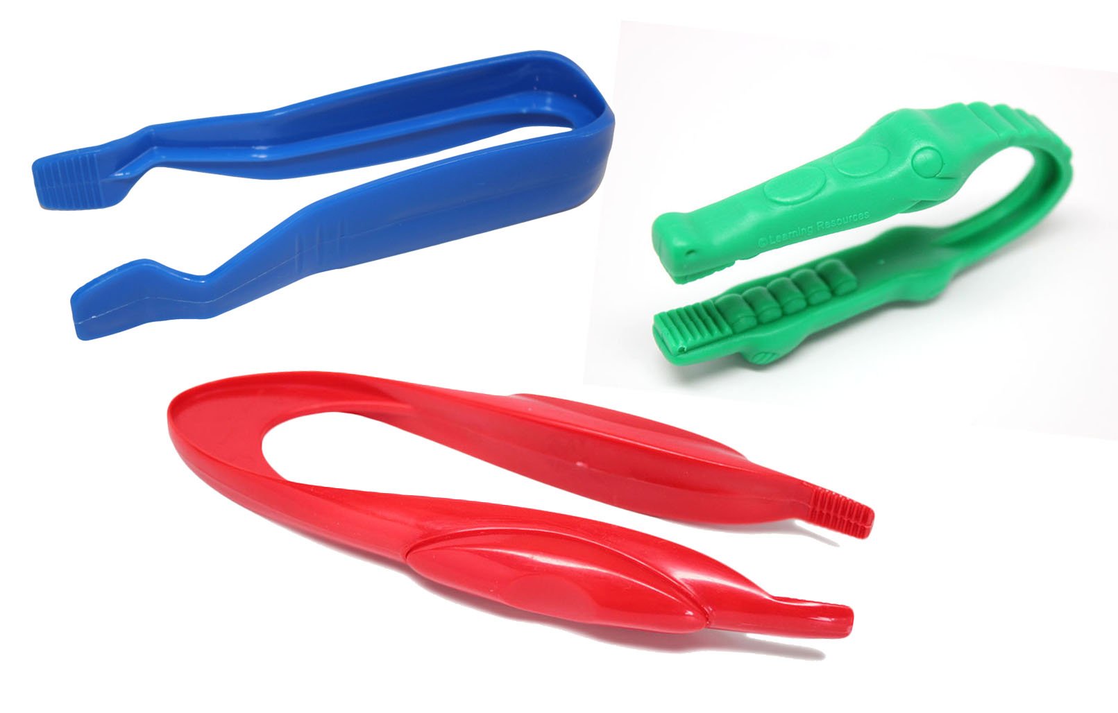 Buy Curious Minds Busy Bags 3 Chunky Safety Plastic Tongs/Tweezers for