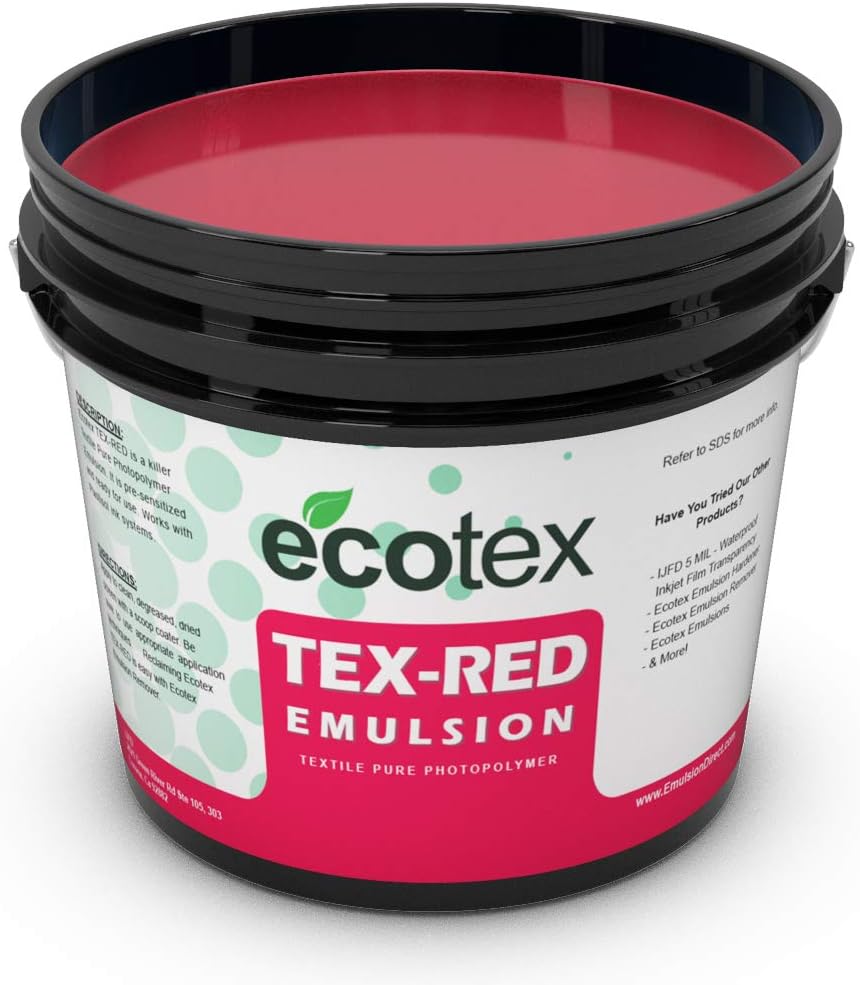 Ecotex TEXRED Textile Pure Photopolymer Screen Printing