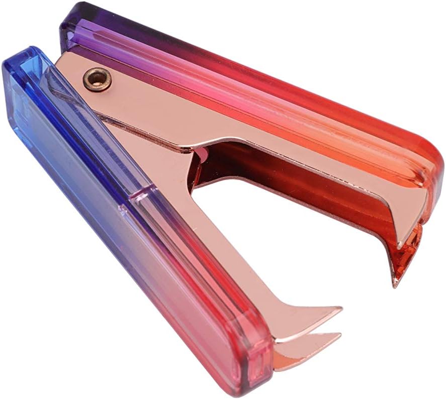 LUYING Clear Staple Remover Extra Wide Stainless Steel Jaws Staple Puller Tool for Office School Home Supplies (Rainbow) : Office Products