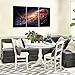 KREATIVE ARTS - Space and Universe Stretched Canvas Print - Space Landscape Paintings Wall Art Decor Universe Galaxy Stars 3 Piece Picture Print on Canvas for Modern Home Decoration Ready to Hang