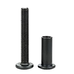 Xrfoiniu 100 Sets Bolt Set - M6x40mm Black Metal