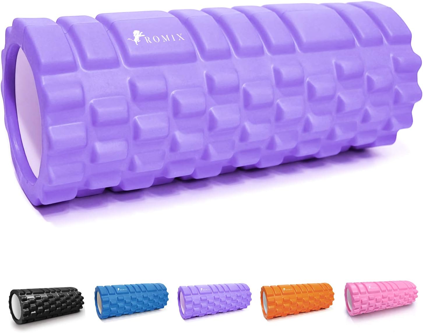 ROMIX Foam Roller for Deep Tissue Muscle Massage to Release Legs and Back pain