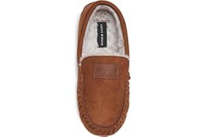 Lucky Brand Boy's Moccasin Slippers – Cozy and Stylish Indoor Footwear for Boys