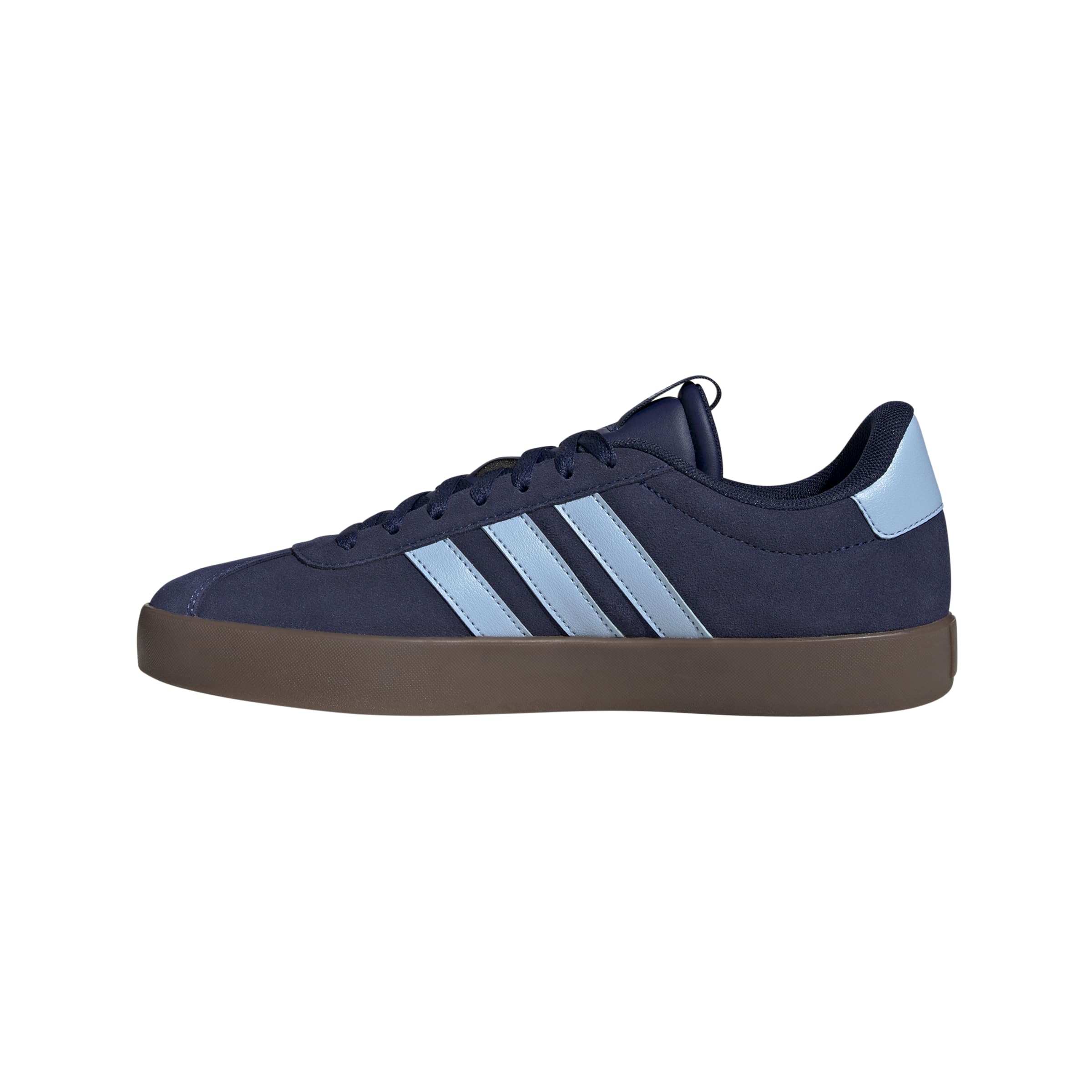 Adidas Men's VL Court 3.0, Dark Blue/Clear Sky/Gold Metallic, 9.5 Image