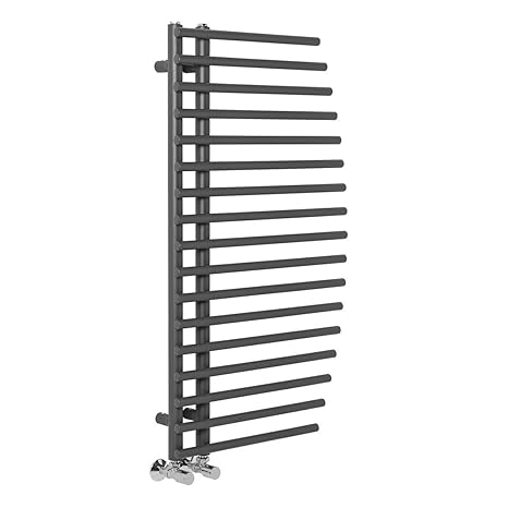 WarmeHaus Designer Handtuchheizkörper Badheizkörper 1000x550mm Grau