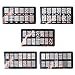 WOKOTO 5 Pieces Nail Stamping Plates Kit Floral Geometric Mosaic Image Stamp Set For Nail Art Stamp Stamping Templates Kit