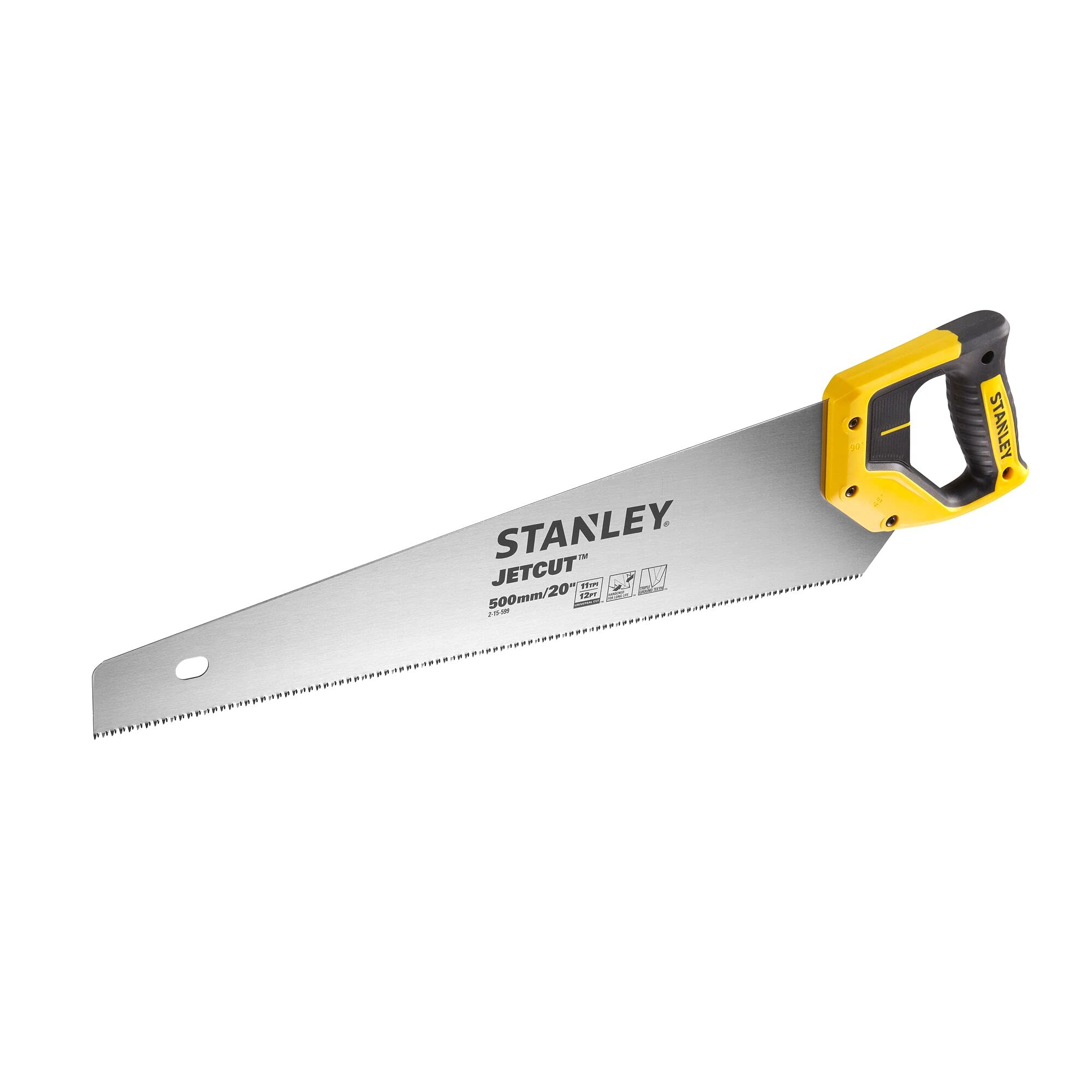 Stanley 2-15-599" Jet Cut Fine Hand Saw, Multi-Colour, 500 mm