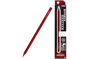 SUN-STAR Stationery S4482654 Metal Pencil, Metacil, Metallic Red, Pencil Lead Color: Black 2H #4 (with Authentic Hologram Sticker United States Only)