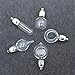 10 Pieces Name on Rice Glass Vial Pendant 8mm Neck Dia. Glass Vial, Wish Bottle Charms Glass Locket (36x8mm Tube)
