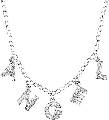Amazon Com Pwmenlk Necklaces For Women Personalized Letter Combination Initial Clavicle Necklace Alphabet Charm Pendant Bridesmaid Jewelry For Women Angel Jewelry