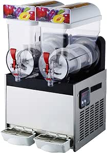 Amazon.com: INTBUYING 110 V Comercial 2 Tanque Bebida Congelada Hacer  Máquina Batido Fabricante 30L : Hogar y Cocina