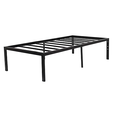 Buy Sleeplace 18 Inch High Profile Heavy Duty Steel Slat Mattress Foundation Bed Frame Twin Online In Indonesia B075yx2bzw