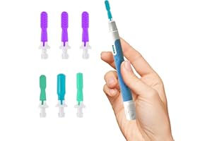 TalkTools Sensi Oral Sensory Therapy Tool with Soft Sensi Jaw Tips (Ocean Blue, 7 Tips Set - Ocean Blue)