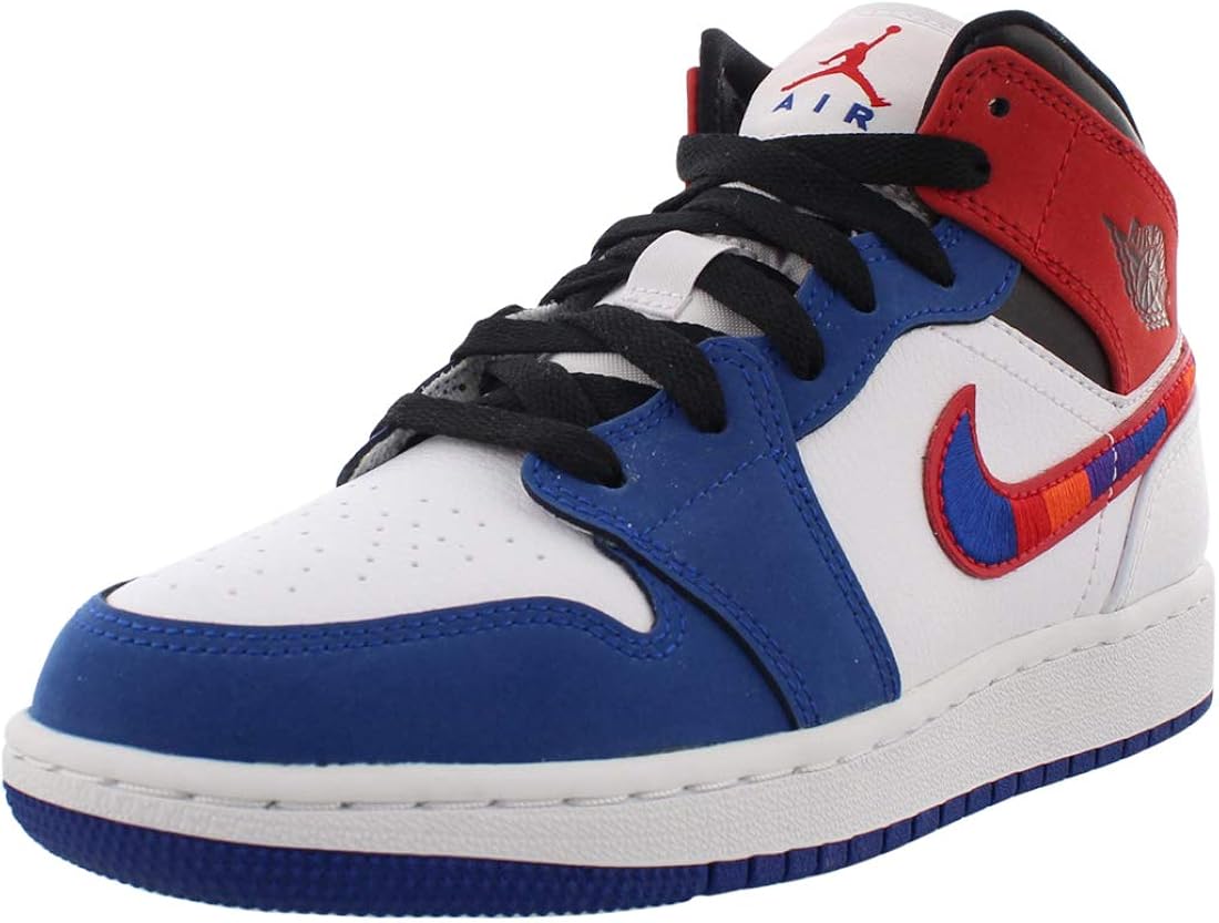 Amazon.com | Air Jordan 1 Mid Se (gs) Big Kids Bq6931-146 | Basketball