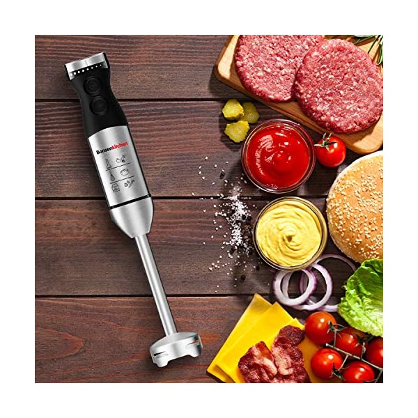 Bonsenkitchen-Hand-Blender-3-in-1-Stainless-Steel-Hand-Immersion-Blender-Set-Stick-Blender-with-Beaker-and-Food-Processor-Stainless-Steel-Blade-Egg-Whisk-for-Smoothies-Soups-Sauces-Baby-Food Bonsenkitchen Hand Blender, 3-in-1 Stainless Steel Hand Immersion Blender Set, Stick Blender with Beaker and Food…