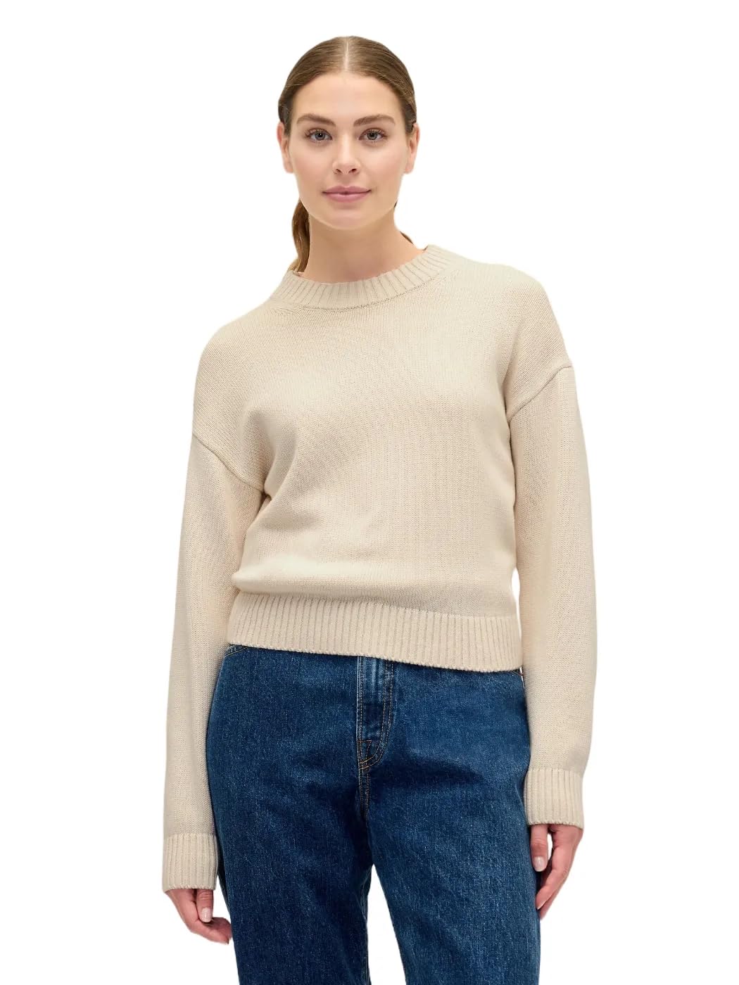 GAP Womens Cotton Crewneck Sweater Organic White X-Small/P
