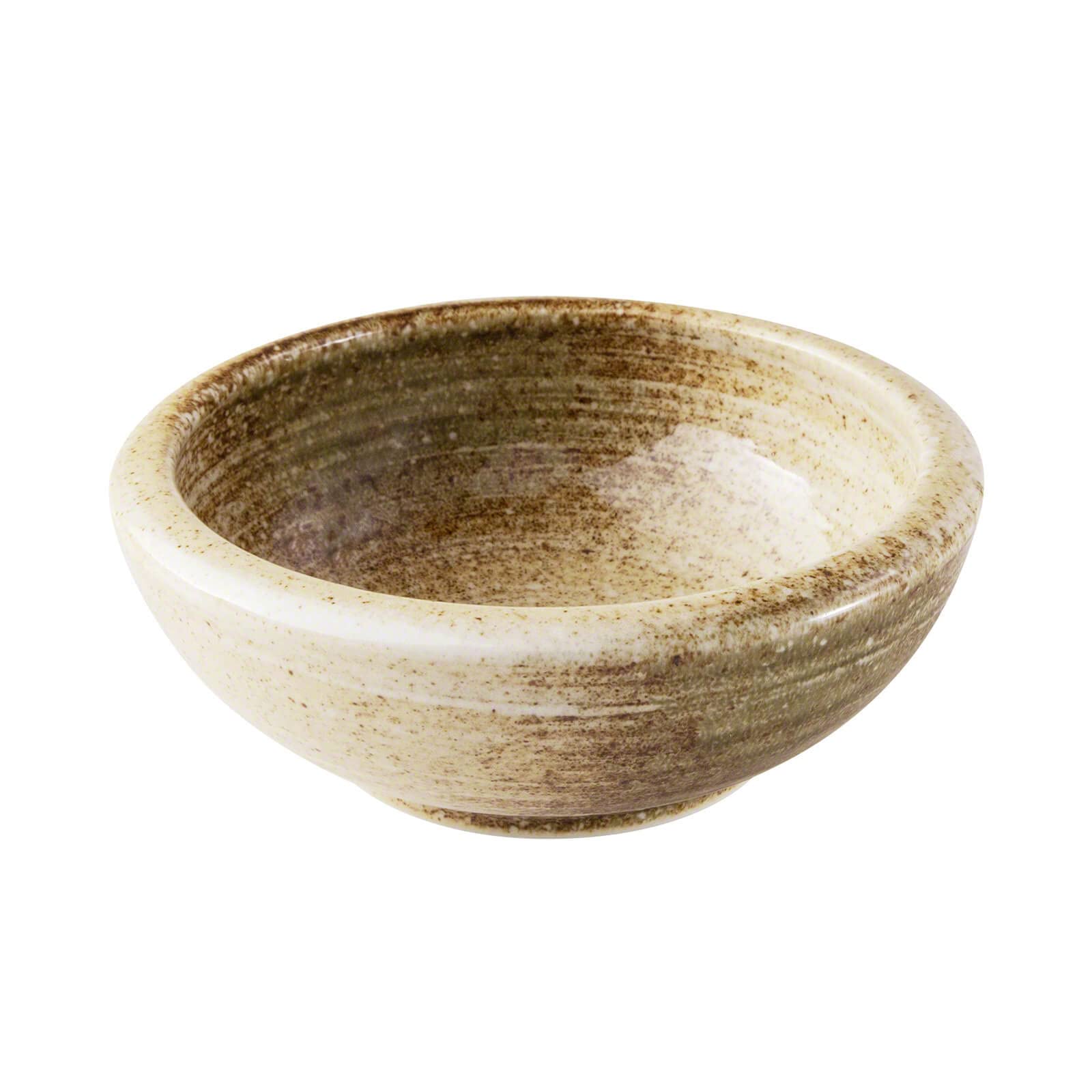 Wazakura Minoyaki Series Small Round Glazed Ikebana Flower Vase Made in Japan, Handpainted Floral Arrangement Pottery Supplies - Sand Beige