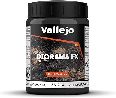 Vallejo Model Color Stone Textures Black Lava 200 ml Waterbased Acrylic